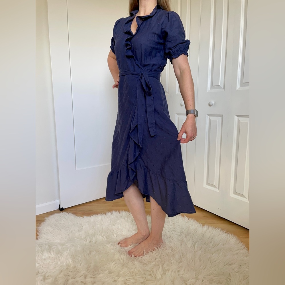 Old Navy Eyelet Wrap Dress